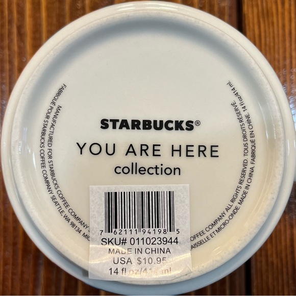 Starbucks You Are Here Collector Series Chicago Coffee Cup Mug 14oz NIB 2014 - Picture 9 of 9
